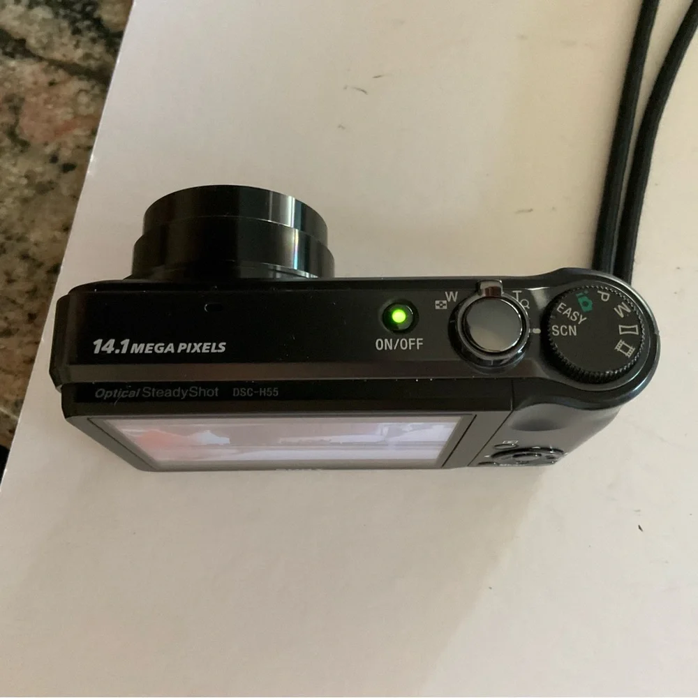 Sony Cyber-shot DSC-H55 Black Camera Set with Accessories - Picture 10 of 11